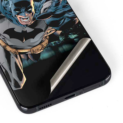 DC Comics Batman All Star Batman & Robin, The Boy Wonder Action Pose Art BY Jim Lee Galaxy S22 Plus Skin